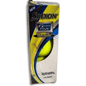 Srixon Q-Star Tour Golf Balls Tour Yellow 3 Ball Sleeve New Condition Box Wear